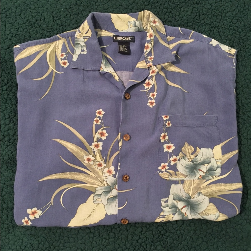 Cherokee floral button up